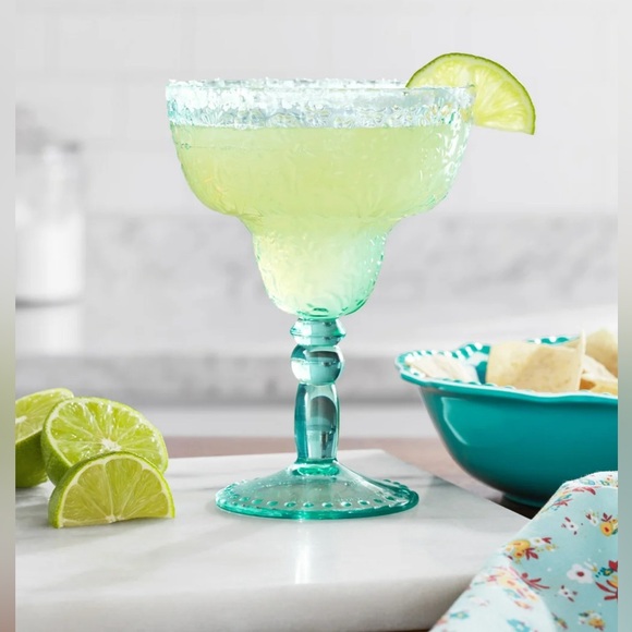 COPY - The Pioneer Woman Ditsy 14 oz Tritan Margarita cocktail  plastic glass s… - Picture 2 of 6